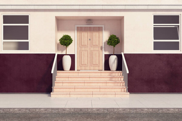 Building with pretty porch front 