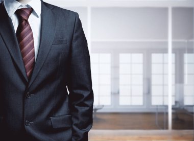 Bulanık office odası iç'iş adamıdır. İş kavramı