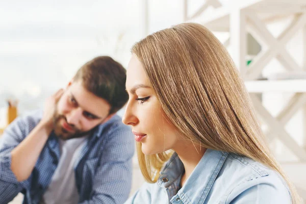 Man en vrouw portret — Stockfoto