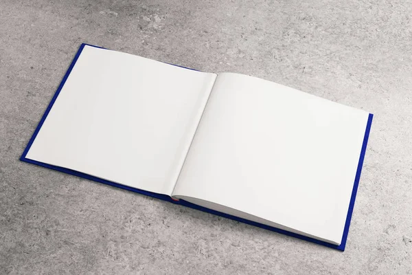 Clear white notepad on concrete surface — Stock Photo, Image