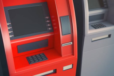 Boş ekran ile ATM 