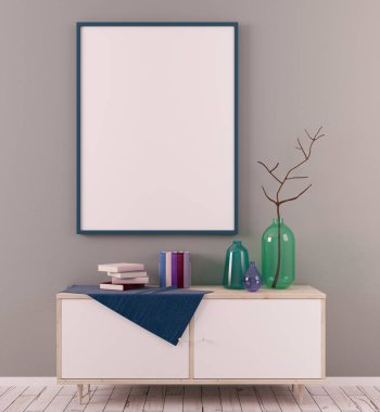 Yaratıcı İskandinav Oda ile bayrak 