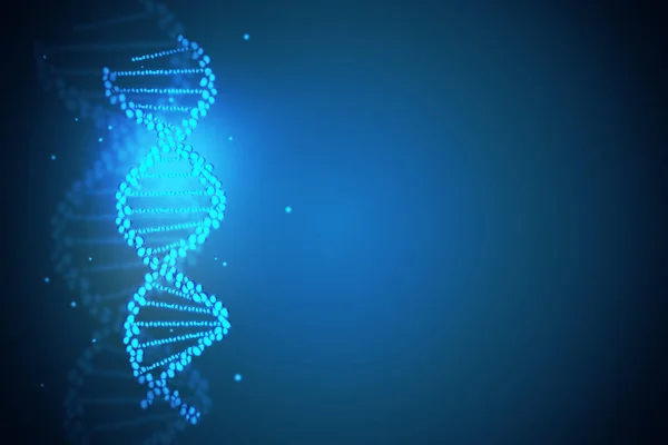 Fundo azul do ADN — Fotografia de Stock