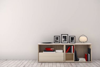 Hafif iç dekor öğeleri ile 