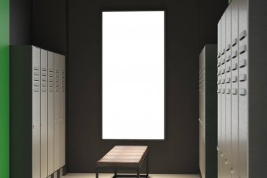 Modern yeşil soyunma odası 