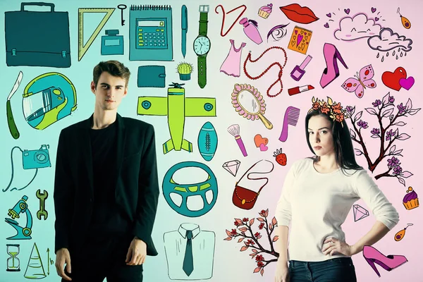 Erkek ve kadın şeyler 