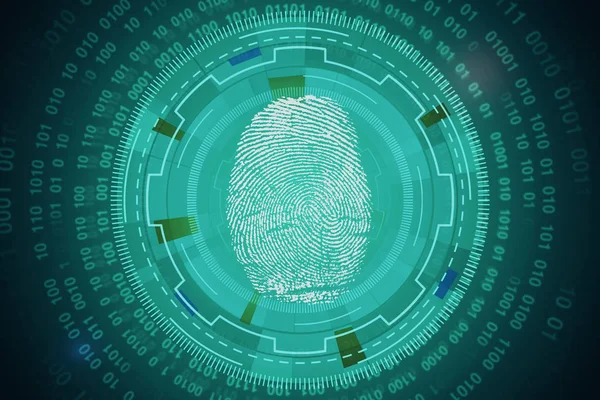 Conceito de inovação e biometria — Fotografia de Stock
