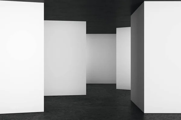 Sauberes Licht im Inneren mit leerer Wand — Stockfoto