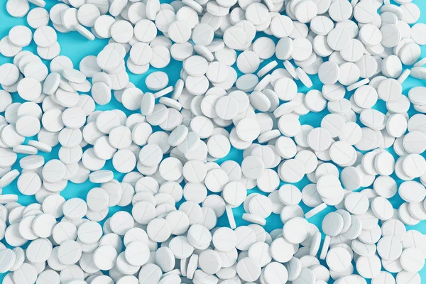 Tło białe tabletki — Zdjęcie stockowe