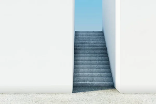 Moderní úspěch schody — Stock fotografie