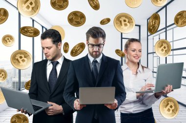 Takım çalışması ve e-ticaret kavramı 