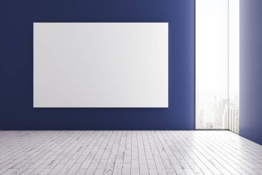 Mavi iç posteri ile 