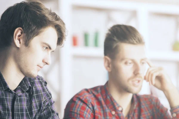 Two concentrated males — Stock Photo, Image