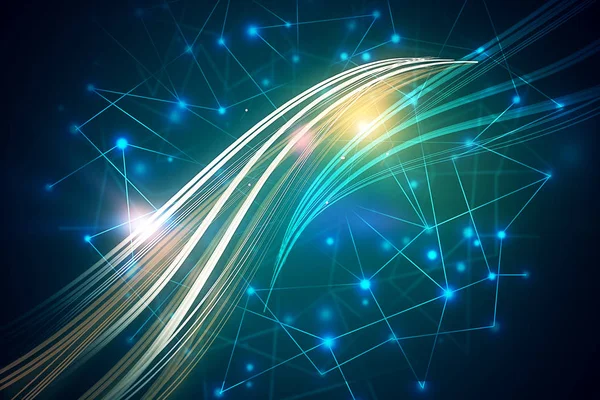 Yaratıcı dijital dalga doku 