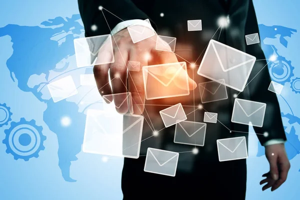 Email networking concept — Stock Photo, Image