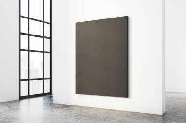 Çağdaş beton iç posteri ile 