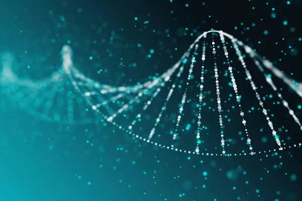 Streszczenie niebieskim tle Dna. Pojęcie nauki. renderowania 3D — Zdjęcie stockowe