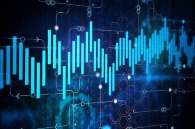 Dijital iş grafik arka planı.