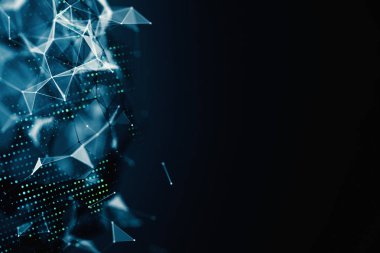 Soyut dijital poligonal duvar kağıdı