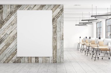 Office ile boş bayrak coworking 