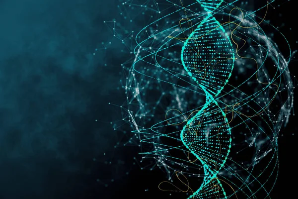 Textura de ADN azul —  Fotos de Stock