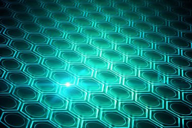 Parlayan hücresel zemin 