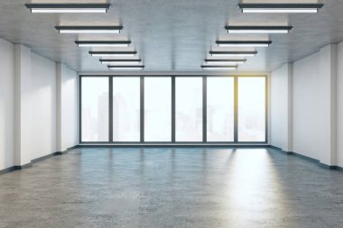 Şehir Manzaralı beton iç 