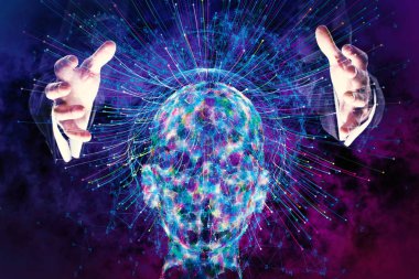 Yapay zeka ve fütüristik konsept