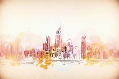 Şehir kroki arka plan 