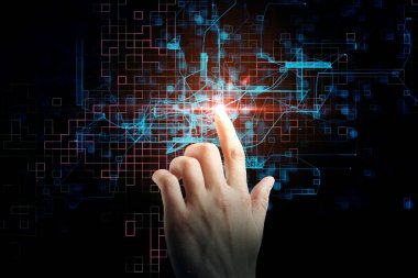 Teknoloji ve dijital kavramı 