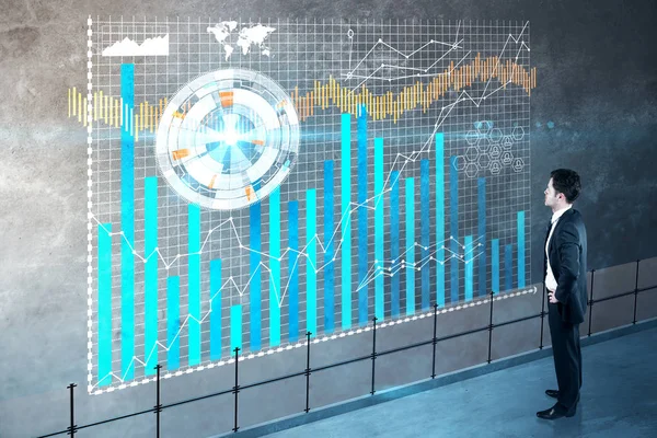 Technológiai és pénzügyi fogalom — Stock Fotó