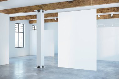 Boş posteri ile modern iç