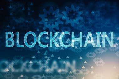 Yaratıcı blockchain arka plan 