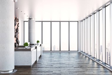 Modern ofis Resepsiyon yan 