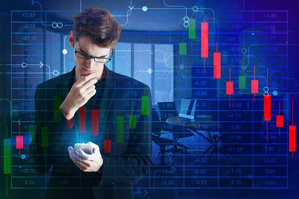 Broker and trader concept — Stock Photo, Image