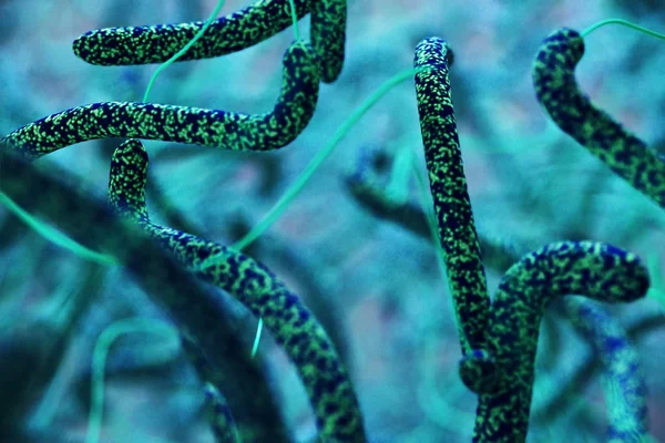 Blue bacteria backdrop — Stock Photo, Image