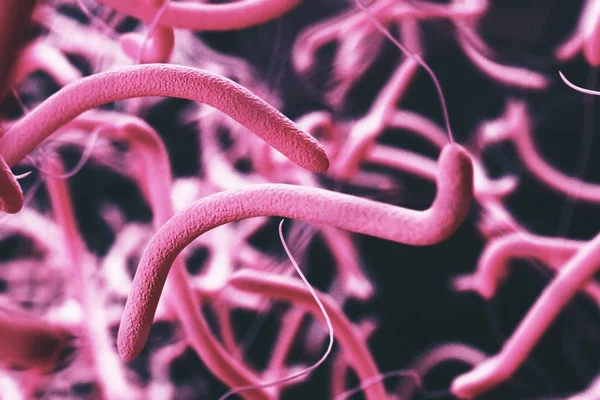 Pink bacteria backdrop — Stock Photo, Image