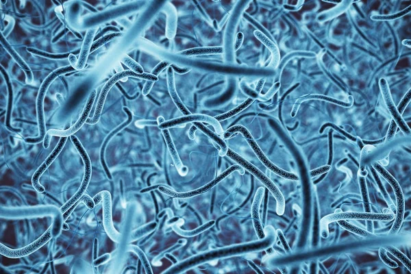 Blaue Bakterien-Tapete — Stockfoto