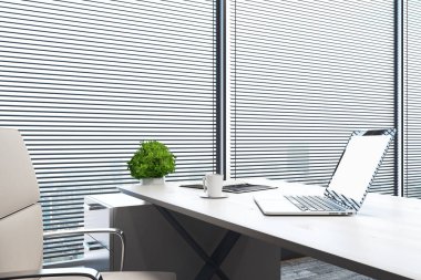 Boş dizüstü bilgisayar ofis 