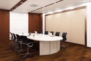 Boş afiş temiz toplantı salonu