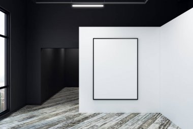 Temiz iç boş poster ve şehir 