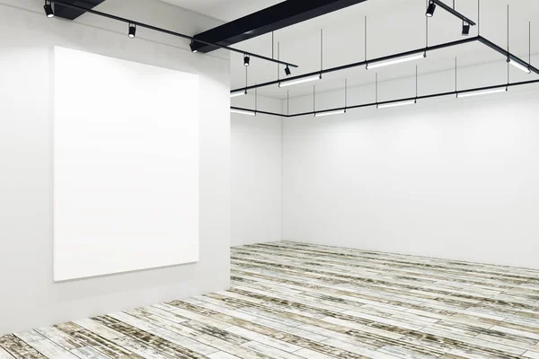 Galerie moderne avec bannière vide — Photo