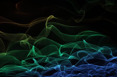 Yaratıcı dijital dalga zemin