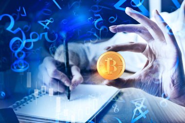 Cryptocurrency ve bankacılık kavramı 