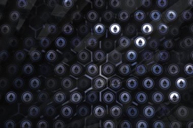Yaratıcı ethereum arka plan 