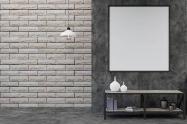 Boş posteri ile Çağdaş Oda