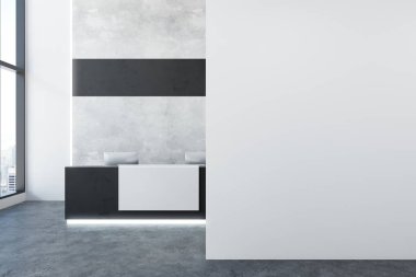 Resepsiyon ile parlak iç 