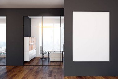 Boş posteri ile çağdaş office