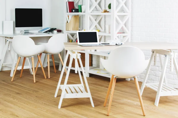 Hipster interior with workplace side — Stock Photo, Image