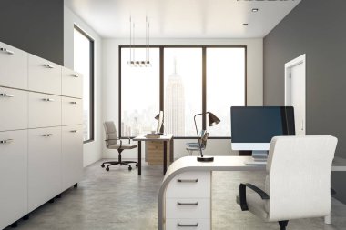 Ny manzaralı yaratıcı office